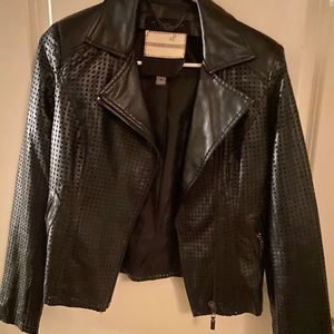 Faux leather jacket